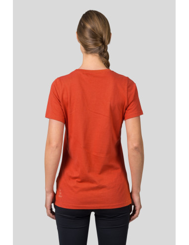 Ladies leisure time short sleeve T-shirt CHUCKI mecca orange