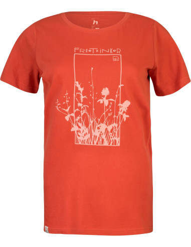 Ladies leisure time short sleeve T-shirt CHUCKI mecca orange