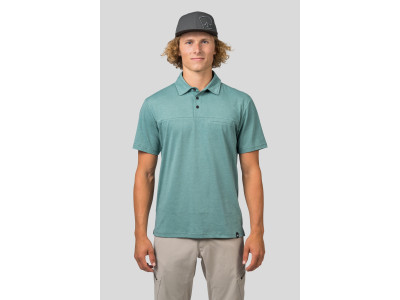 Mens leisure time shirt KAJAN green mel