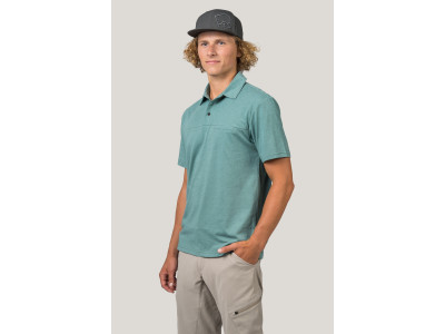 Mens leisure time shirt KAJAN green mel