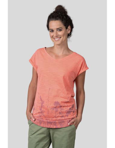 Ladies leisure time short sleeve T-shirt MARME desert flower