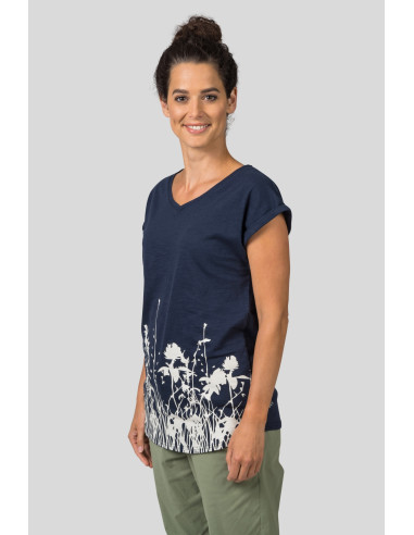 Ladies leisure time short sleeve T-shirt MARME india ink