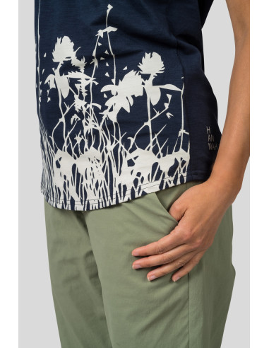 Ladies leisure time short sleeve T-shirt MARME india ink