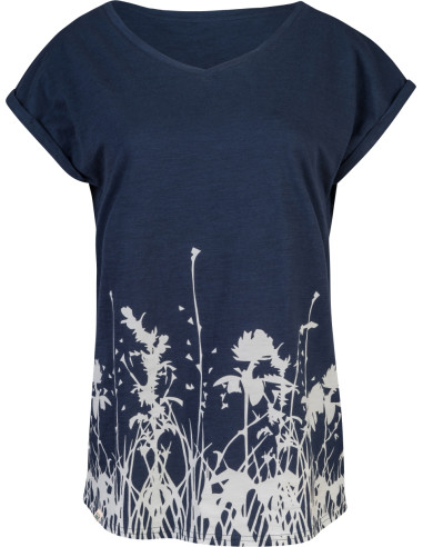 Ladies leisure time short sleeve T-shirt MARME india ink