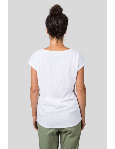 Ladies leisure time short sleeve T-shirt MARME white (gray)