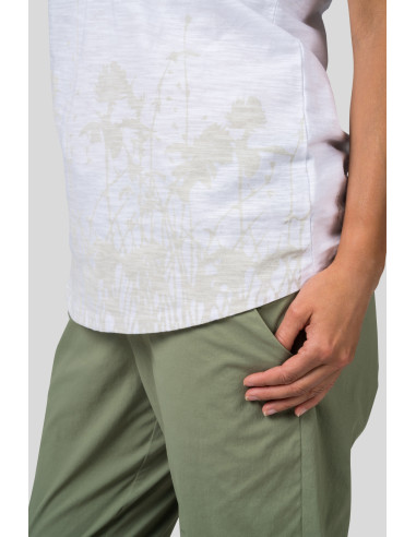 Ladies leisure time short sleeve T-shirt MARME white (gray)