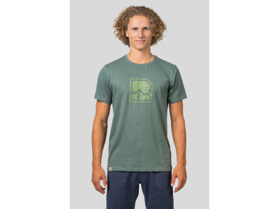 Mens leisure time short sleeve T-shirt MIKO dark forest