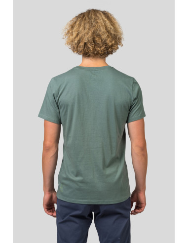 Mens leisure time short sleeve T-shirt MIKO dark forest