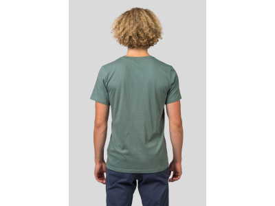 Mens leisure time short sleeve T-shirt MIKO dark forest