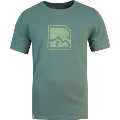 Mens leisure time short sleeve T-shirt MIKO dark forest