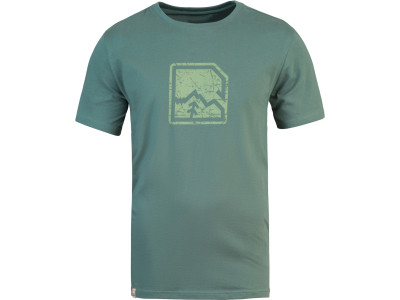 Mens leisure time short sleeve T-shirt MIKO dark forest