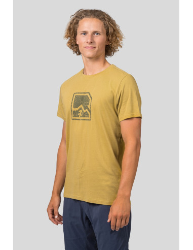 Mens leisure time short sleeve T-shirt MIKO khaki