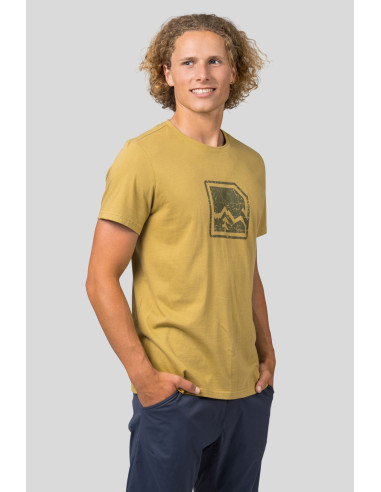 Mens leisure time short sleeve T-shirt MIKO khaki