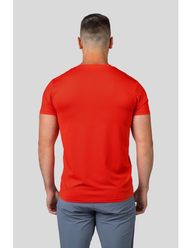 Mens trekking short sleeve T-shirt PARNELL II cherry tomato