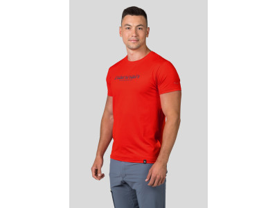 Mens trekking short sleeve T-shirt PARNELL II cherry tomato