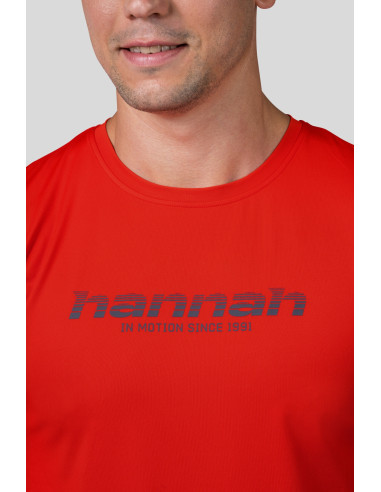 Mens trekking short sleeve T-shirt PARNELL II cherry tomato