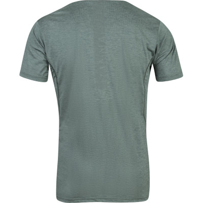 Mens short sleeve T-shirt PELTON dark forest mel 2