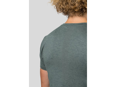 Mens short sleeve T-shirt PELTON dark forest mel