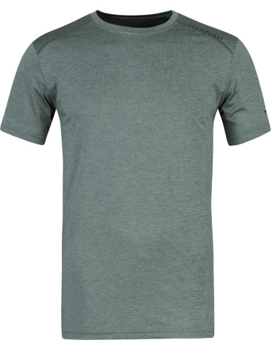 Mens short sleeve T-shirt PELTON dark forest mel