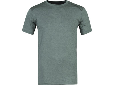 Mens short sleeve T-shirt PELTON dark forest mel