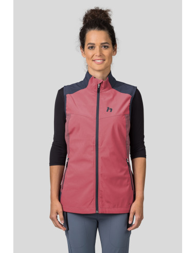 Ladies vest PULLA VEST baroque rose / india ink
