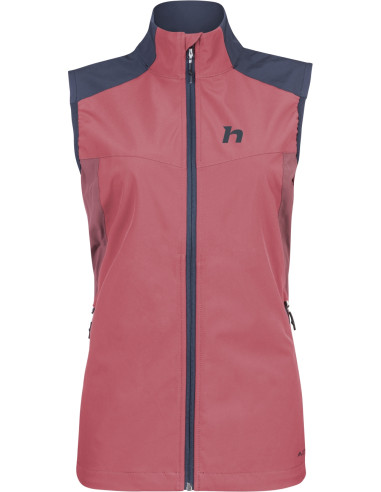 Ladies vest PULLA VEST baroque rose / india ink