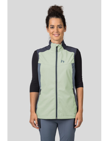 Ladies vest PULLA VEST bok choy / india ink