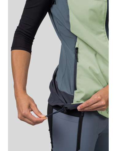 Ladies vest PULLA VEST bok choy / india ink