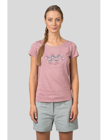 Ladies short sleeve T-shirt RAGA withered rose