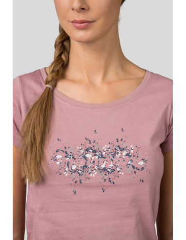 Ladies short sleeve T-shirt RAGA withered rose