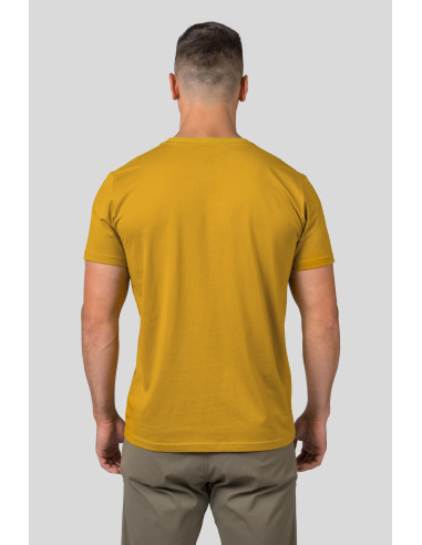 Mens leisure time short sleeve T-shirt RAMONE honey
