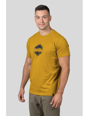 Mens leisure time short sleeve T-shirt RAMONE honey