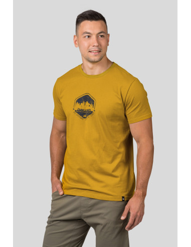Mens leisure time short sleeve T-shirt RAMONE honey