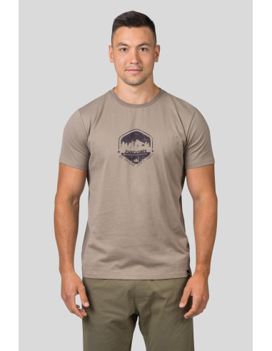 Mens leisure time short sleeve T-shirt RAMONE timber wolf