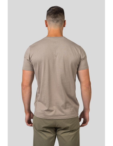 Mens leisure time short sleeve T-shirt RAMONE timber wolf