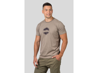 Mens leisure time short sleeve T-shirt RAMONE timber wolf