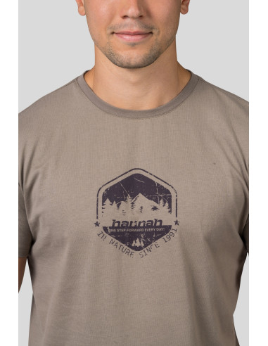 Mens leisure time short sleeve T-shirt RAMONE timber wolf