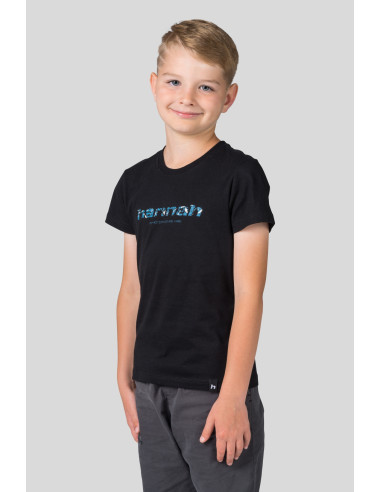 Kids leisure time short sleeve T-shirt RANDY JR anthracite (print)