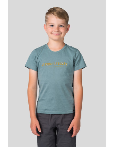 Kids leisure time short sleeve T-shirt RANDY JR smoke blue