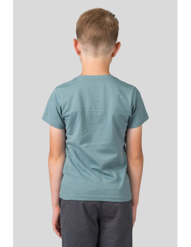 Kids leisure time short sleeve T-shirt RANDY JR smoke blue