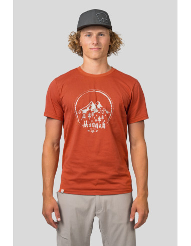 Mens short sleeve T-shirt RAVI mecca orange