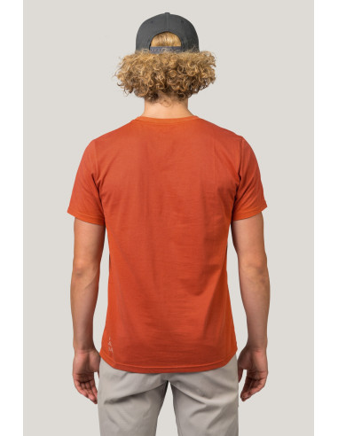 Mens short sleeve T-shirt RAVI mecca orange
