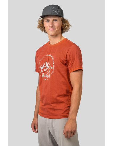 Mens short sleeve T-shirt RAVI mecca orange