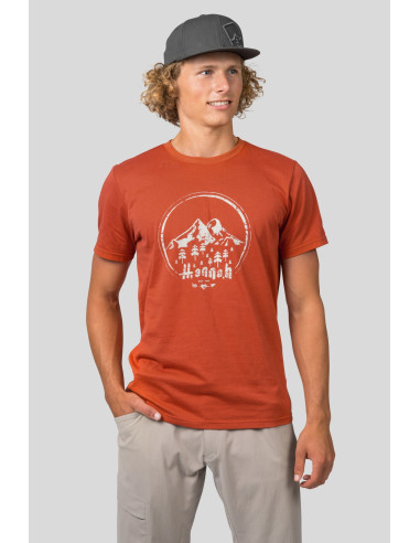 Mens short sleeve T-shirt RAVI mecca orange
