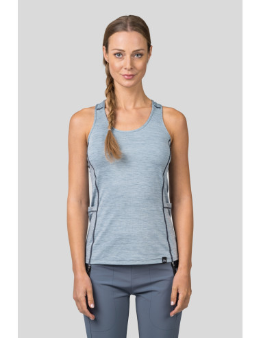 Sieviešu bezpiedurkņu krekliņš RINA pērļu zils