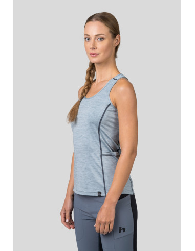 Ladies singlet RINA pearl blue mel
