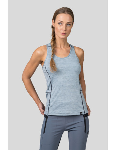 Ladies singlet RINA pearl blue mel