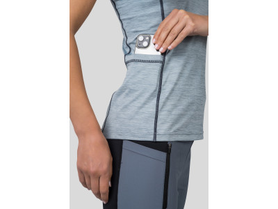 Ladies singlet RINA pearl blue mel