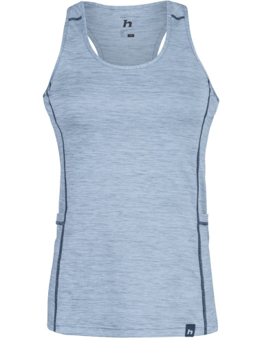 Ladies singlet RINA pearl blue mel