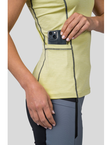 Ladies singlet RINA sunny lime mel